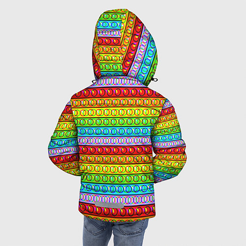 Зимняя куртка для мальчика GLITCH POP IT ГЛИТЧ ПОП ИТ / 3D-Светло-серый – фото 4