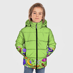 Куртка зимняя для мальчика Halloween art, цвет: 3D-черный — фото 2