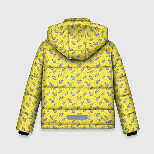 Зимняя куртка для мальчика Pineapple Pattern / 3D-Черный – фото 2