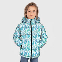 Куртка зимняя для мальчика Новый Год ёлочки, цвет: 3D-черный — фото 2