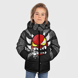 Куртка зимняя для мальчика Геометри Даш осколки Geometry Dash, цвет: 3D-черный — фото 2