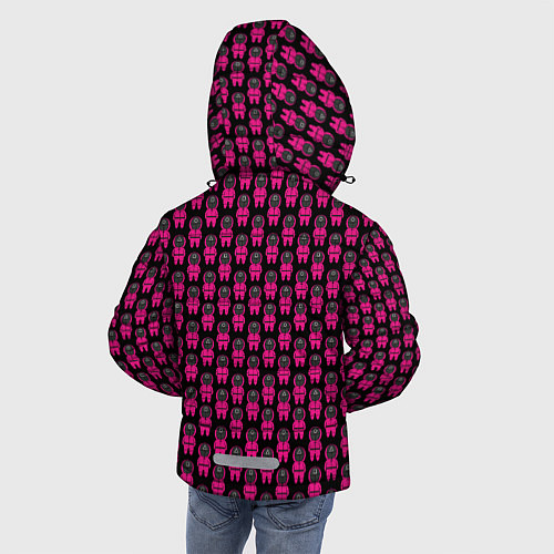 Зимняя куртка для мальчика Игра в кальмара: Паттерн / 3D-Красный – фото 4