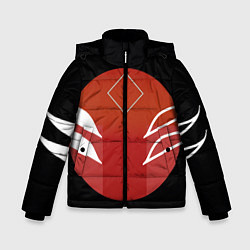 Куртка зимняя для мальчика Японская лисица, цвет: 3D-красный