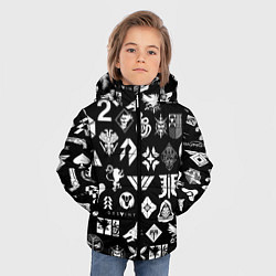 Куртка зимняя для мальчика DESTINY 2 PATTERN GAME LOGO ДЕСТИНИ 2 ПАТТЕРН СИМВ, цвет: 3D-черный — фото 2