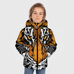 Куртка зимняя для мальчика Взгляд хозяина джунглей, цвет: 3D-черный — фото 2