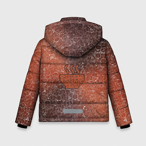 Зимняя куртка для мальчика Горячее блюдо на фоне АПВ 8 4 2 9 / 3D-Черный – фото 2