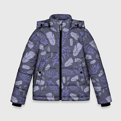 Куртка зимняя для мальчика Зимняя абстракция, цвет: 3D-красный