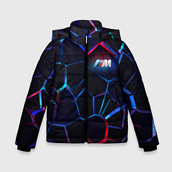 Куртка зимняя для мальчика BMW SPORT 3D плиты, цвет: 3D-черный