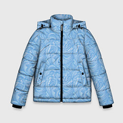 Куртка зимняя для мальчика Морозный Иней, цвет: 3D-черный