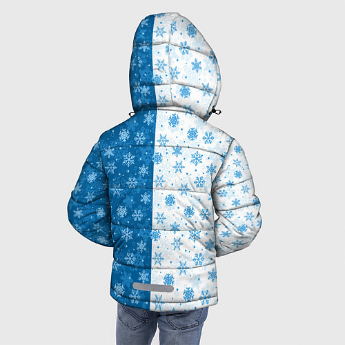 Зимняя куртка для мальчика С Новым Годом дед мороз / 3D-Светло-серый – фото 4