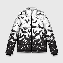 Куртка зимняя для мальчика Летучие кровососы, цвет: 3D-светло-серый