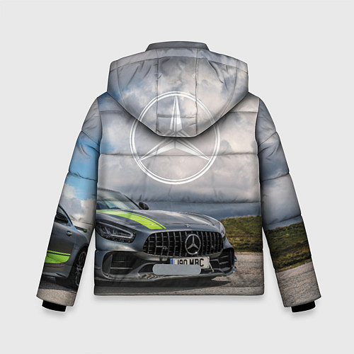 Зимняя куртка для мальчика Mercedes V8 Biturbo Racing Team AMG / 3D-Красный – фото 2