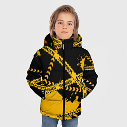 Куртка зимняя для мальчика Лента DANGER, цвет: 3D-черный — фото 2