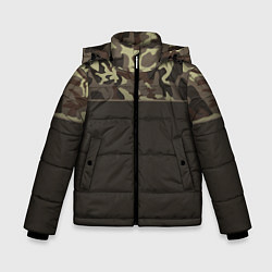 Куртка зимняя для мальчика Камуфляж 3 0, цвет: 3D-светло-серый