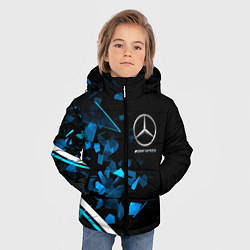 Куртка зимняя для мальчика Mercedes AMG Осколки стекла, цвет: 3D-красный — фото 2
