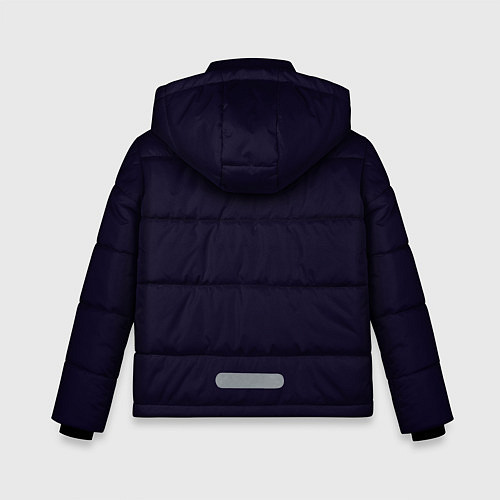 Зимняя куртка для мальчика Чей-то алфавит / 3D-Черный – фото 2