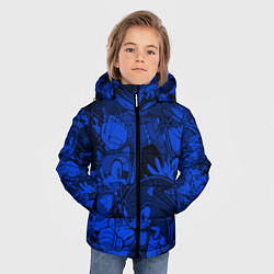Куртка зимняя для мальчика SONIC BLUE PATTERN СИНИЙ ЁЖ, цвет: 3D-светло-серый — фото 2