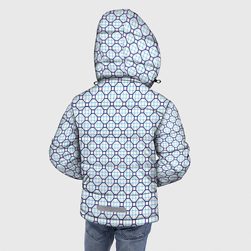 Зимняя куртка для мальчика Клетка с узором / 3D-Красный – фото 4