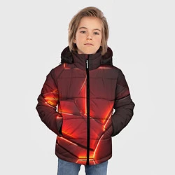 Куртка зимняя для мальчика ПЛИТЫ НА НЕОНЕ, цвет: 3D-светло-серый — фото 2