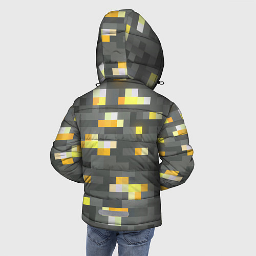 Зимняя куртка для мальчика Золотая руда - Minecraft / 3D-Красный – фото 4