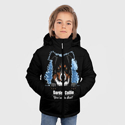 Куртка зимняя для мальчика Бордер-Колли Border-Collie, цвет: 3D-светло-серый — фото 2