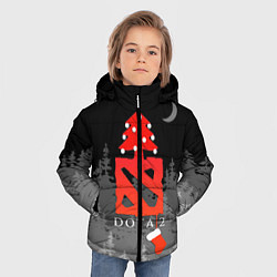Куртка зимняя для мальчика Dota 2- С Новым годом!, цвет: 3D-черный — фото 2