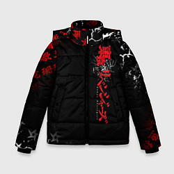 Куртка зимняя для мальчика TOKYO REVENGERS RED STYLE TEAM, цвет: 3D-черный