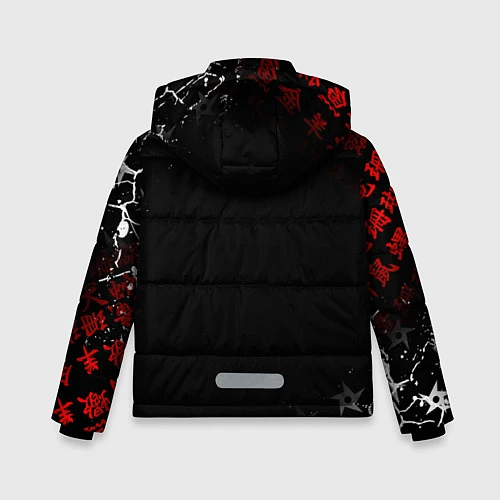 Зимняя куртка для мальчика TOKYO REVENGERS RED STYLE TEAM / 3D-Черный – фото 2