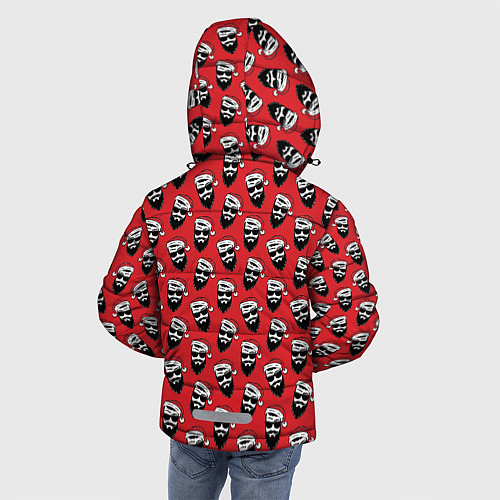 Зимняя куртка для мальчика Hipster Santa / 3D-Красный – фото 4