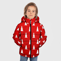 Куртка зимняя для мальчика НОВОГОДНИЕ ЁЛКИ 2022, цвет: 3D-светло-серый — фото 2
