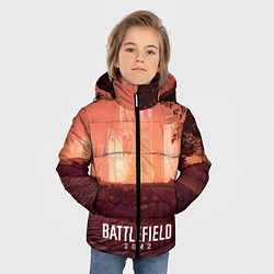 Куртка зимняя для мальчика Battlefield 2042 - Песочные часы, цвет: 3D-светло-серый — фото 2