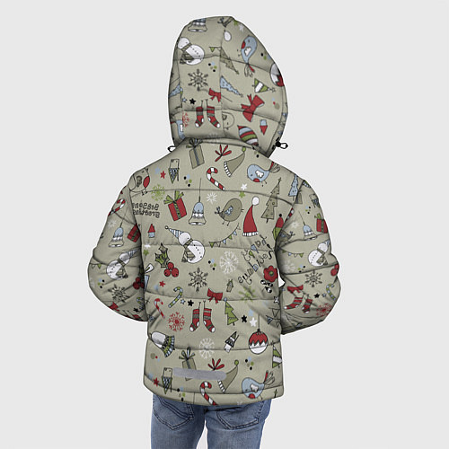 Зимняя куртка для мальчика Винтажный 2022 / 3D-Красный – фото 4