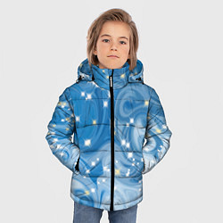 Куртка зимняя для мальчика Голубая метелица, цвет: 3D-светло-серый — фото 2
