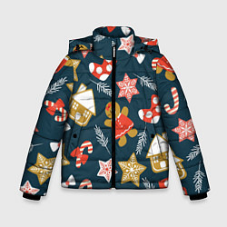 Куртка зимняя для мальчика Merry Christmas!!!, цвет: 3D-светло-серый