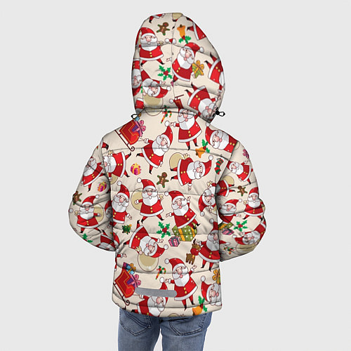 Зимняя куртка для мальчика Дед Мороз! / 3D-Красный – фото 4