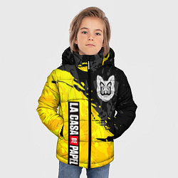 Куртка зимняя для мальчика Бумажный дом Бум бум чао, цвет: 3D-светло-серый — фото 2
