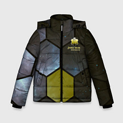 Куртка зимняя для мальчика JWST space cell theme, цвет: 3D-черный