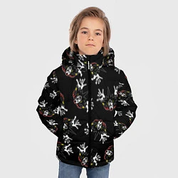 Куртка зимняя для мальчика КОРОЛЬ И ШУТ ЛОГО ПАТТЕРН, цвет: 3D-черный — фото 2