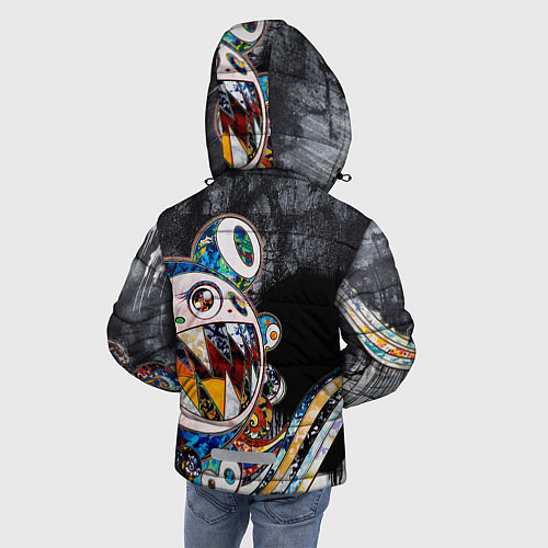 Зимняя куртка для мальчика Монстр мышь / 3D-Светло-серый – фото 4