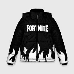 Куртка зимняя для мальчика Fortnite Огонь, цвет: 3D-светло-серый