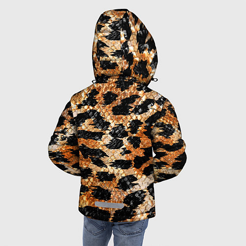 Зимняя куртка для мальчика Шкура тигра символ года 2022 / 3D-Красный – фото 4