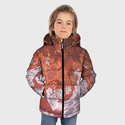 Куртка зимняя для мальчика Коллекция Journey Обжигающее солнце 396-134-1, цвет: 3D-светло-серый — фото 2