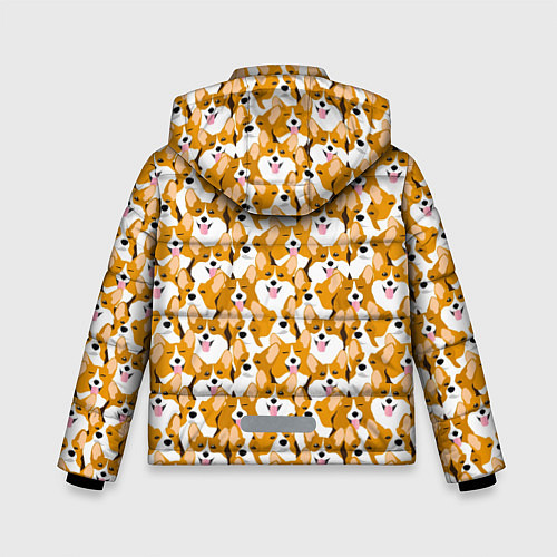 Зимняя куртка для мальчика Собаки Корги / 3D-Черный – фото 2