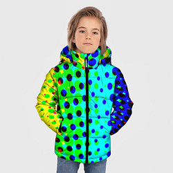 Куртка зимняя для мальчика Цветная кислота, цвет: 3D-светло-серый — фото 2