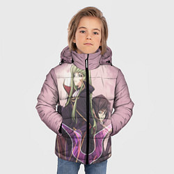 Куртка зимняя для мальчика Code Geass, Лелуш Ламперуж и C C, цвет: 3D-светло-серый — фото 2