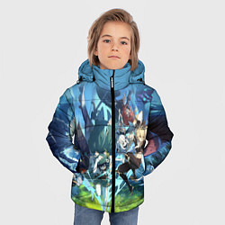 Куртка зимняя для мальчика ПРИКЛЮЧЕНИЯ С ДВАЛИНОМ, цвет: 3D-светло-серый — фото 2