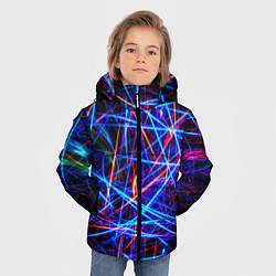 Куртка зимняя для мальчика NEON LINES Glowing Lines Effect, цвет: 3D-красный — фото 2