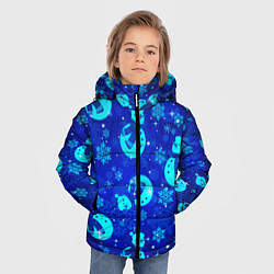 Куртка зимняя для мальчика Заморозки Снеговики во льдах, цвет: 3D-светло-серый — фото 2