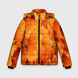 Куртка зимняя для мальчика Кленовая сладость, цвет: 3D-светло-серый