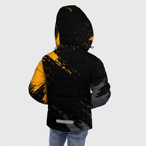 Зимняя куртка для мальчика RENAULT БРЫЗГИ КРАСОК РЕНО / 3D-Светло-серый – фото 4